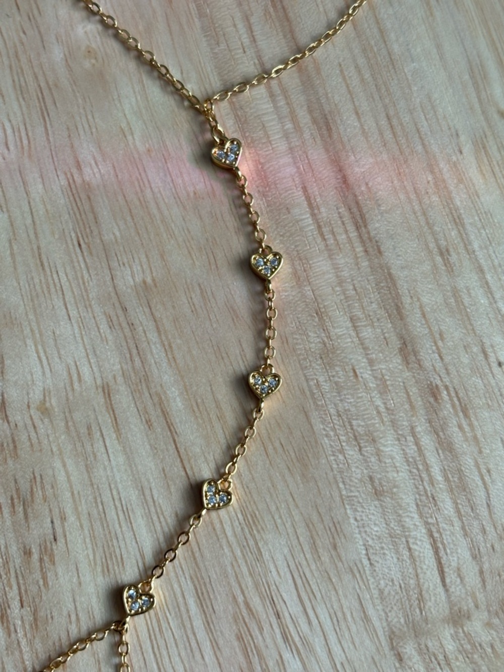Heart hand chain bracelet